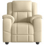 Voir la diapositive 3 : VIDAXL Fauteuil de massage inclinable Creme Tissu