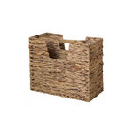 HomeStyle4U Kiosque de Journaux en Jacinthe d'Eau avec 2 Compartiments Pratiques