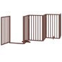 Voir la diapositive 4 : VIDAXL Barriere pour chien porte pliable 15 panneaux bois de peuplier