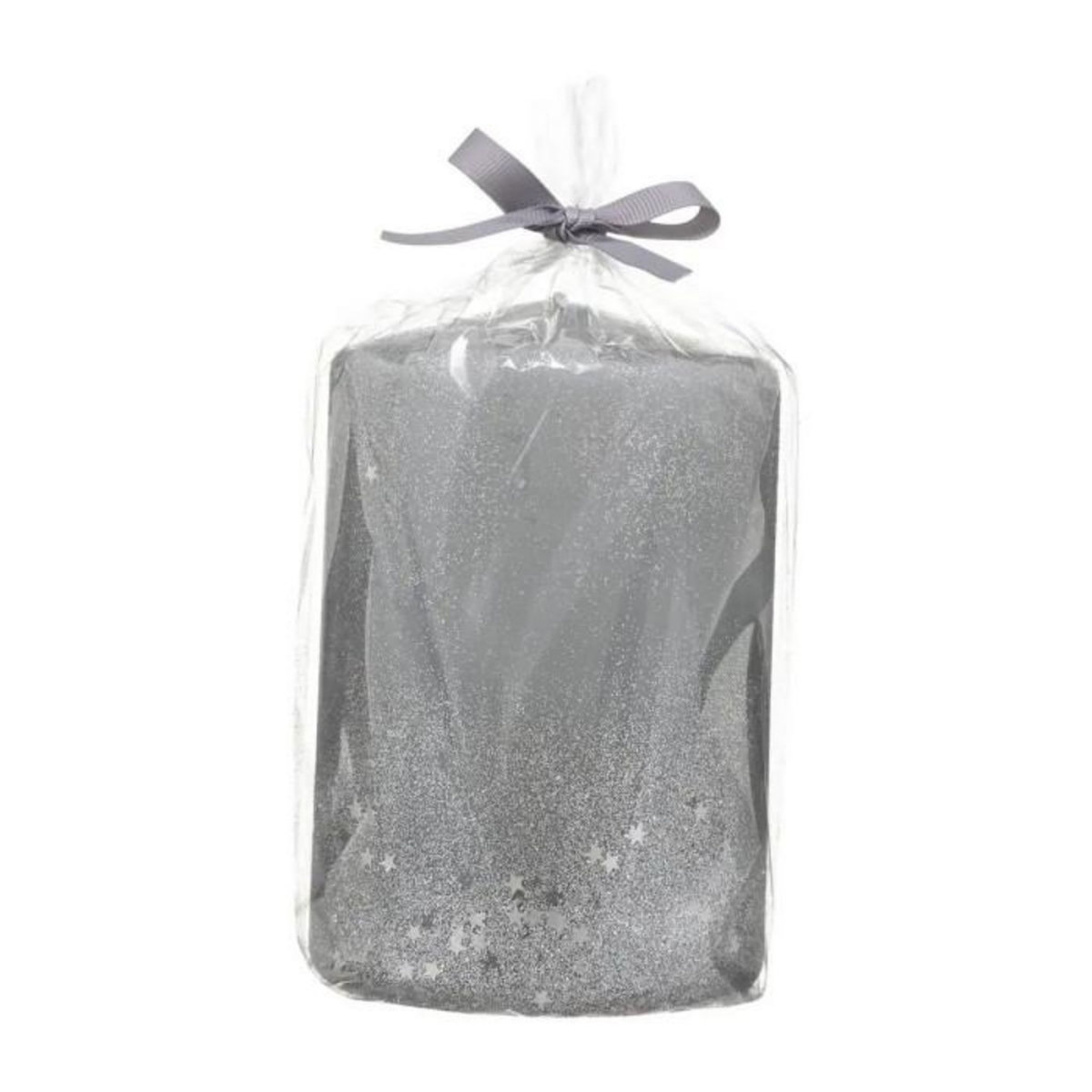 ATMOSPHERA Bougie Déco Paillettes  Colorama  90g Argent