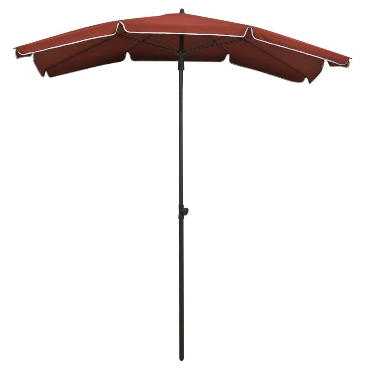 VIDAXL Parasol de jardin avec mat 200x130 cm terre cuite