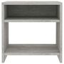 Voir la diapositive 4 : VIDAXL Table de chevet Gris beton 40x30x40 cm Bois d'ingenierie