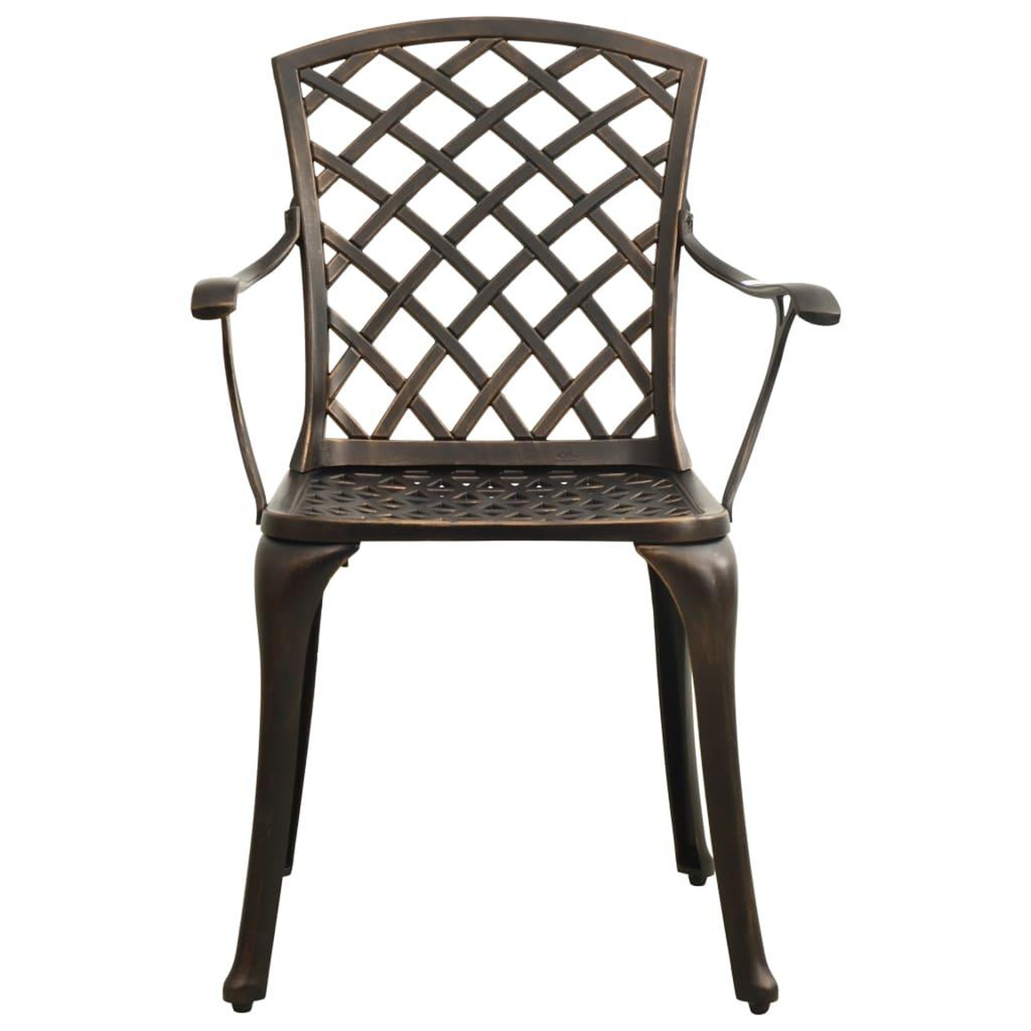 Voir la diapositive 5 : VIDAXL Ensemble de bistro 5 pcs Aluminium coule Bronze