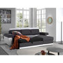 Voir la diapositive 5 : BEST MOBILIER Milan - canapé d'angle réversible - 4 places - convertible avec coffre - en simili et tissu