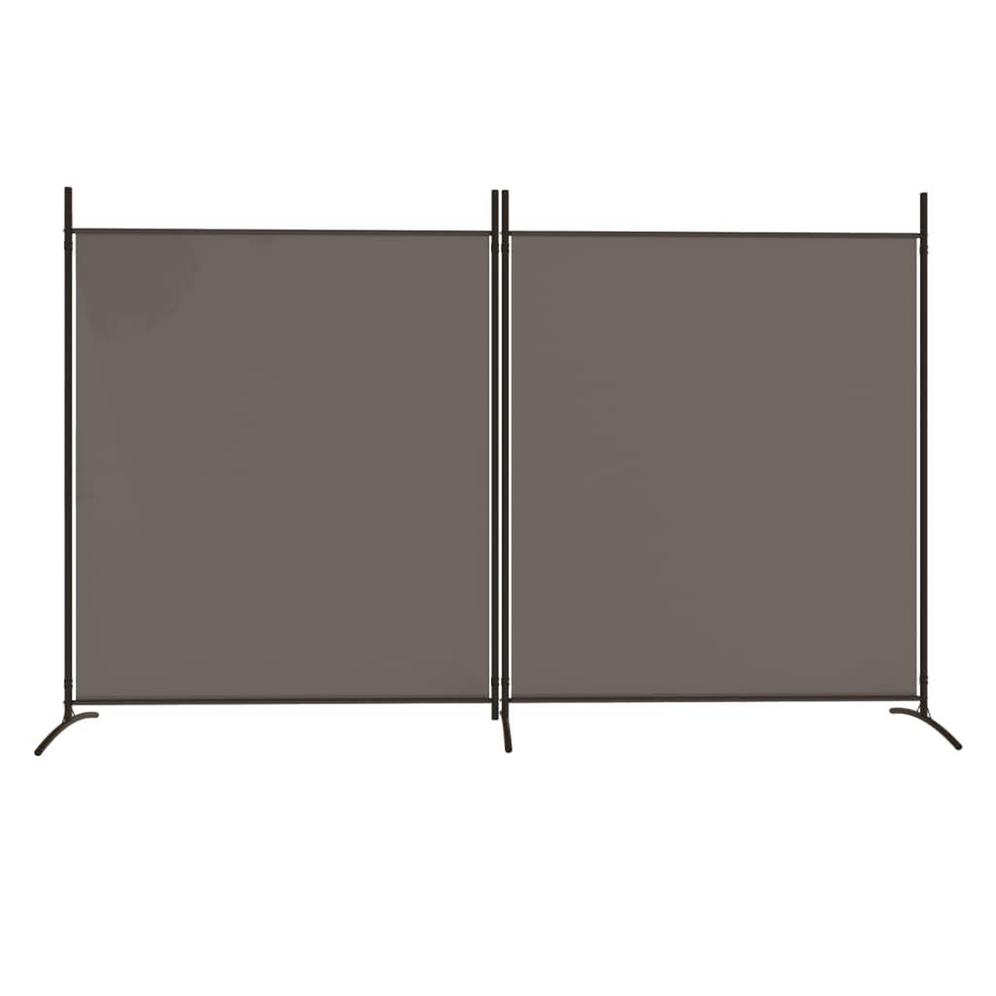 Voir la diapositive 3 : VIDAXL Cloison de separation 2 panneaux Anthracite 348x180 cm Tissu
