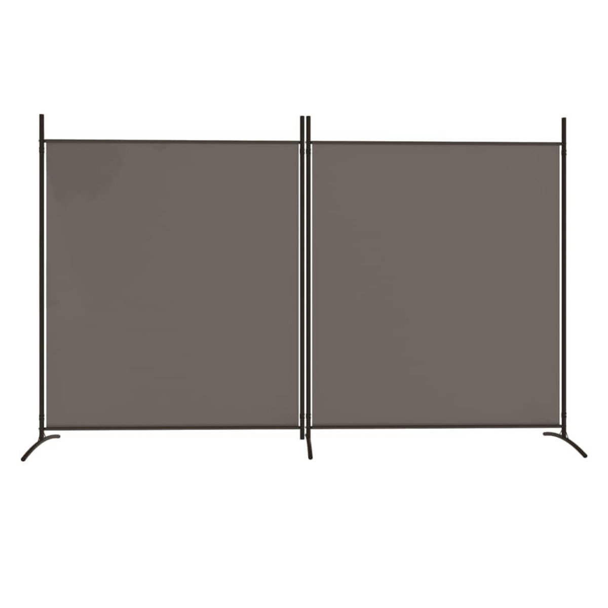 VIDAXL Cloison de separation 2 panneaux Anthracite 348x180 cm Tissu