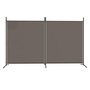 Voir la diapositive 3 : VIDAXL Cloison de separation 2 panneaux Anthracite 348x180 cm Tissu