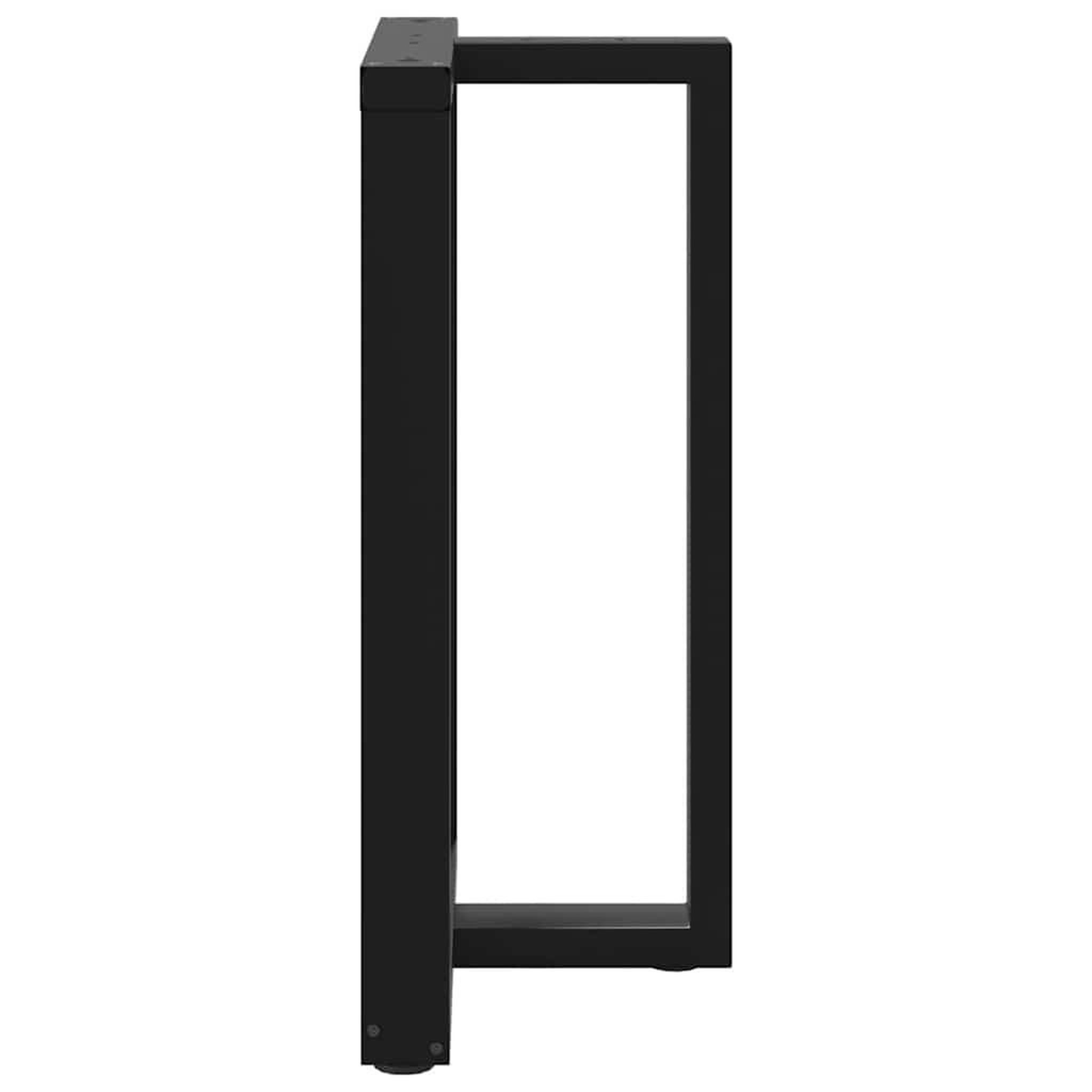 Voir la diapositive 5 : VIDAXL Pieds de table de bar forme de T 2 pcs noir 60x35x(90-91) cm