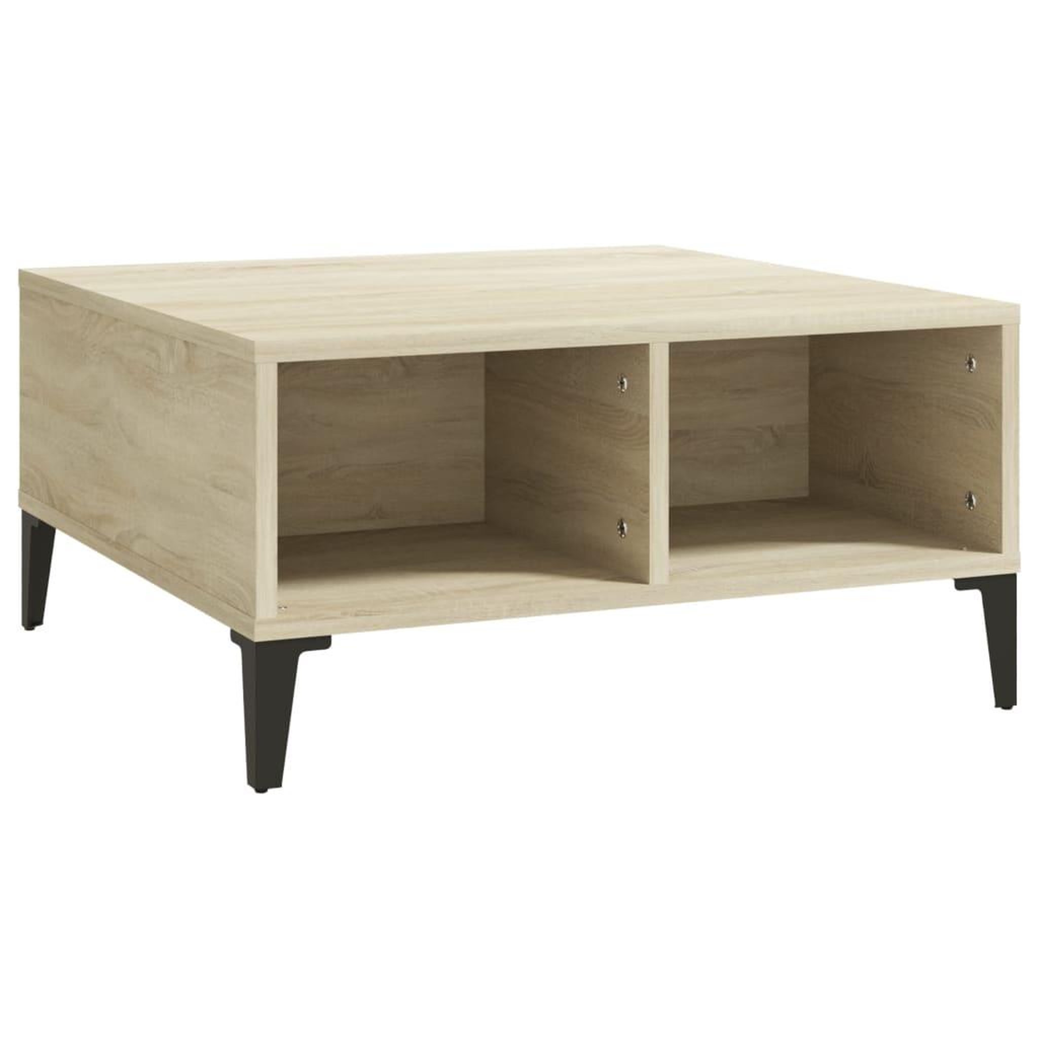 Voir la diapositive 2 : VIDAXL Table basse chene sonoma 60x60x30 cm bois d'ingenierie