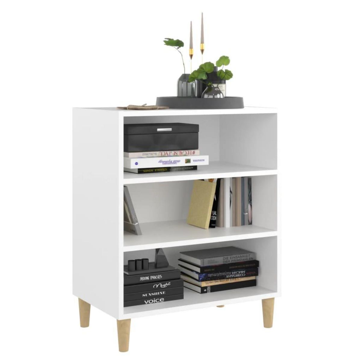 VIDAXL Buffet Blanc 57x35x70 cm Agglomere