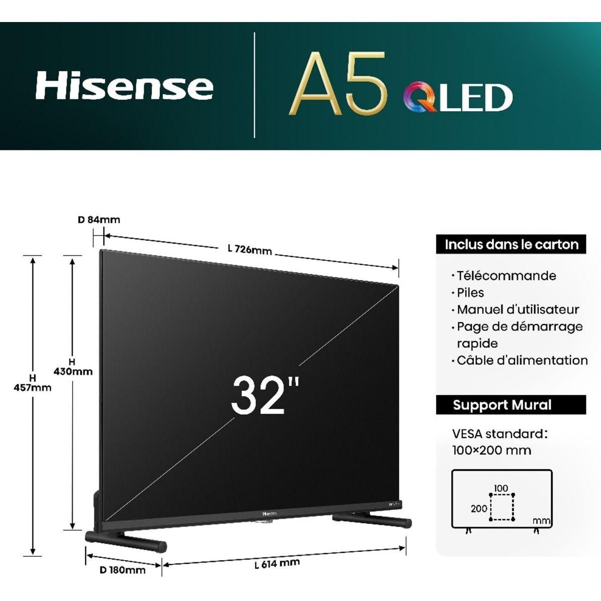 Hisense TV QLED 32A5NQ 2024