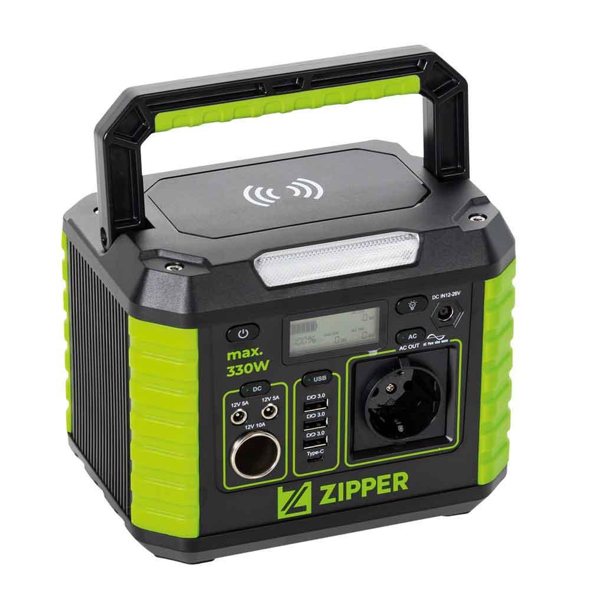 ZIPPER Centrale élèctrique portable - Lumière LED - 330 W