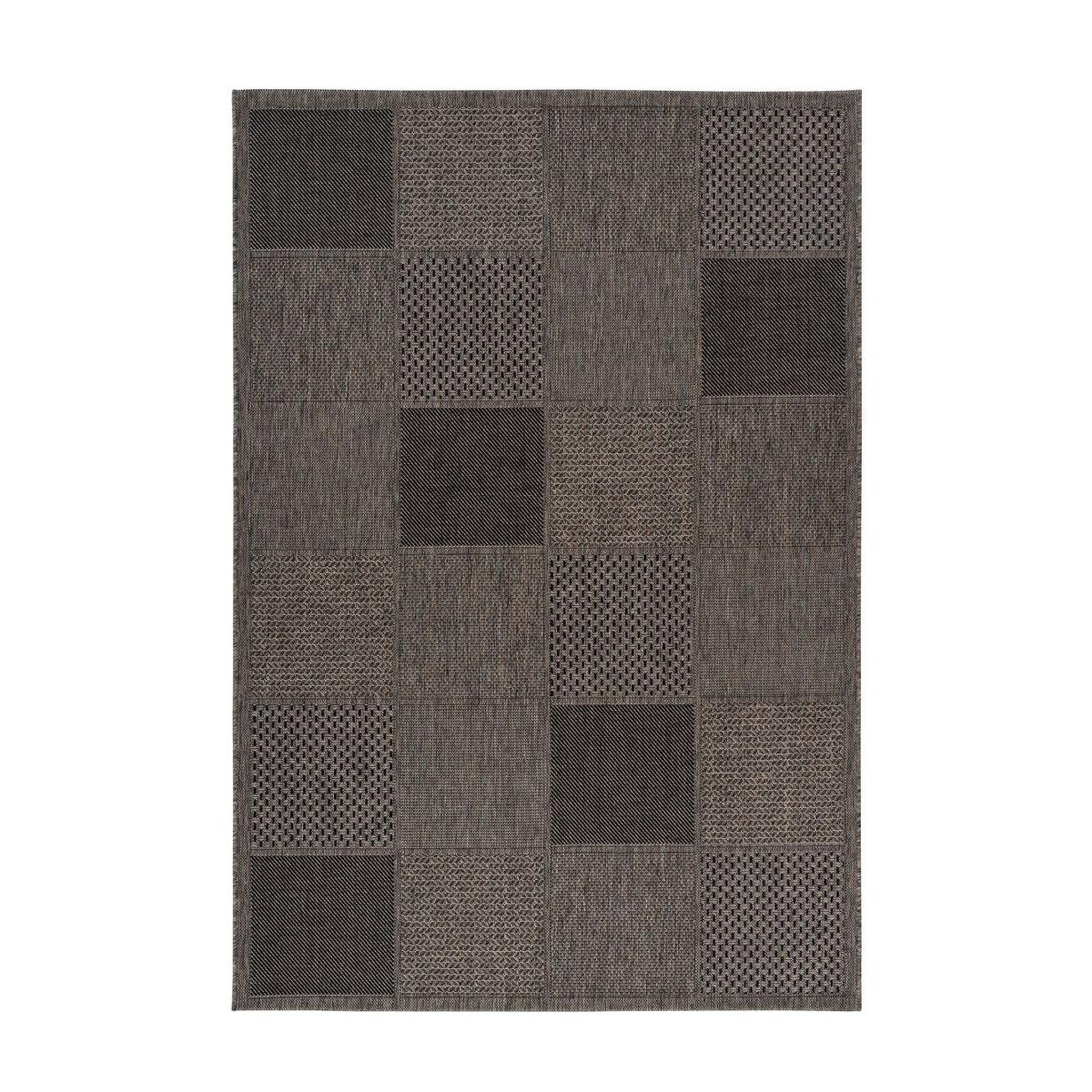 Voir la diapositive 1 : Paris Prix Tapis effet damier à poils courts  sulawesi  taupe