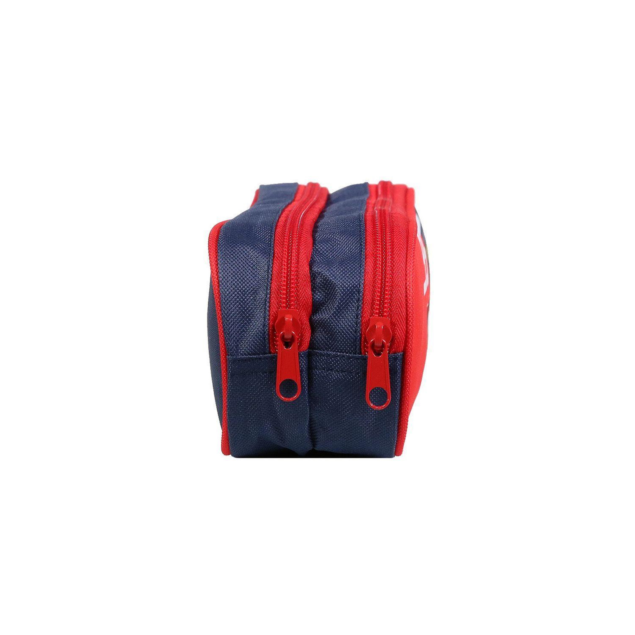 Voir la diapositive 3 : Bagtrotter BAGTROTTER Trousse scolaire 2 compartiments Disney Cars Rouge et bleu
