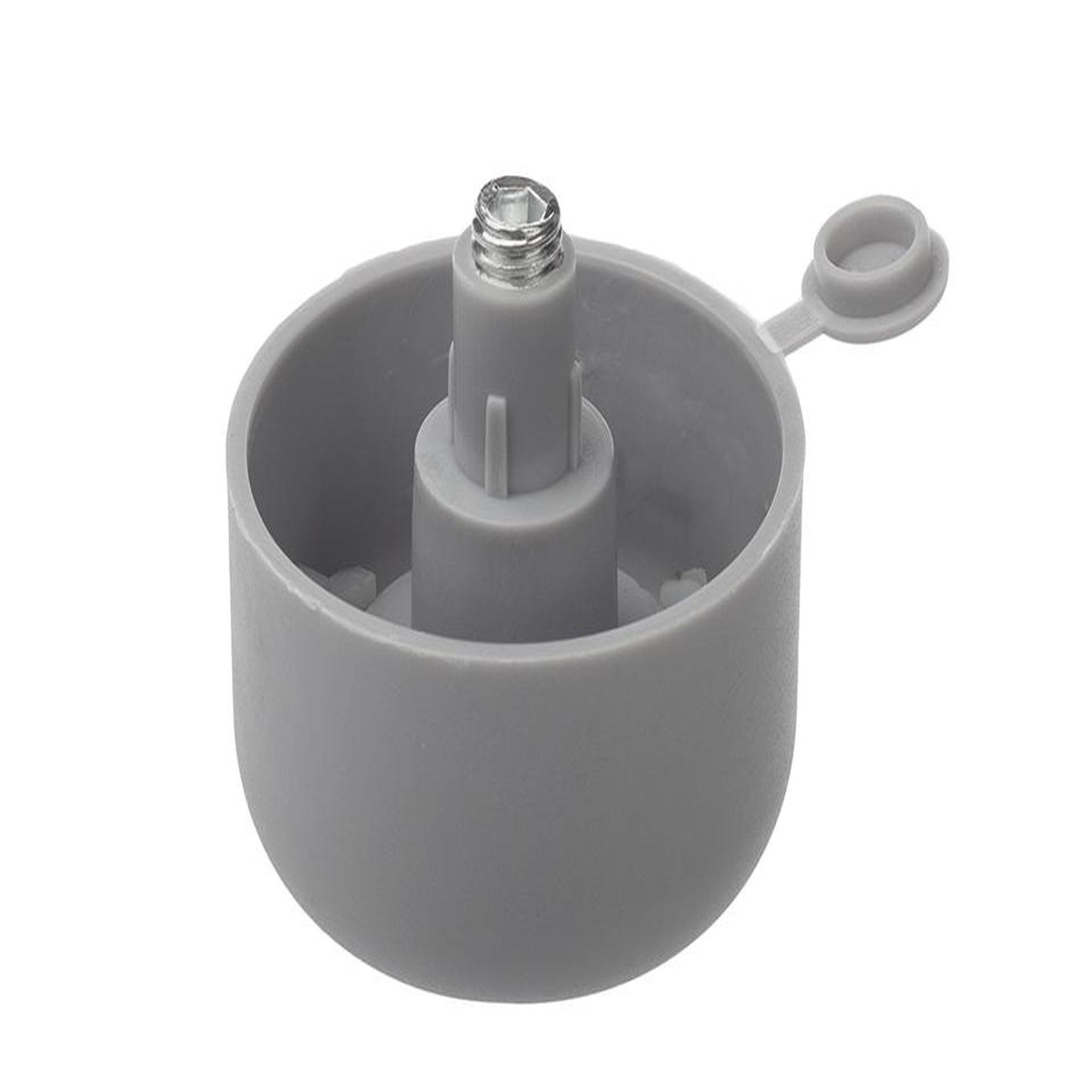 CENTRALE BRICO Glissière pour pied de meuble avec rectification hauteur 27mm gris