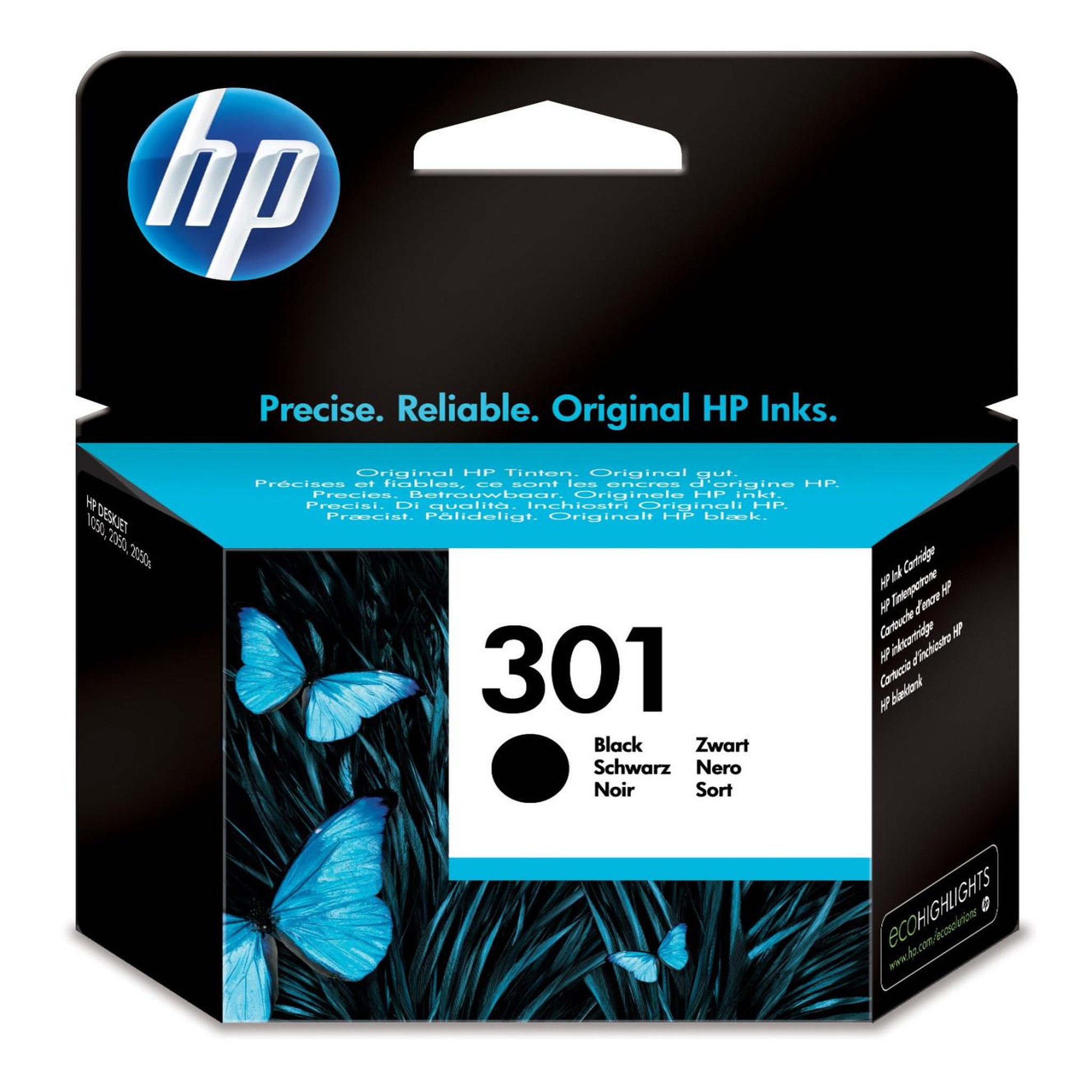 Voir la diapositive 1 : HP Hp 301 cartouche d'encre noir authentique