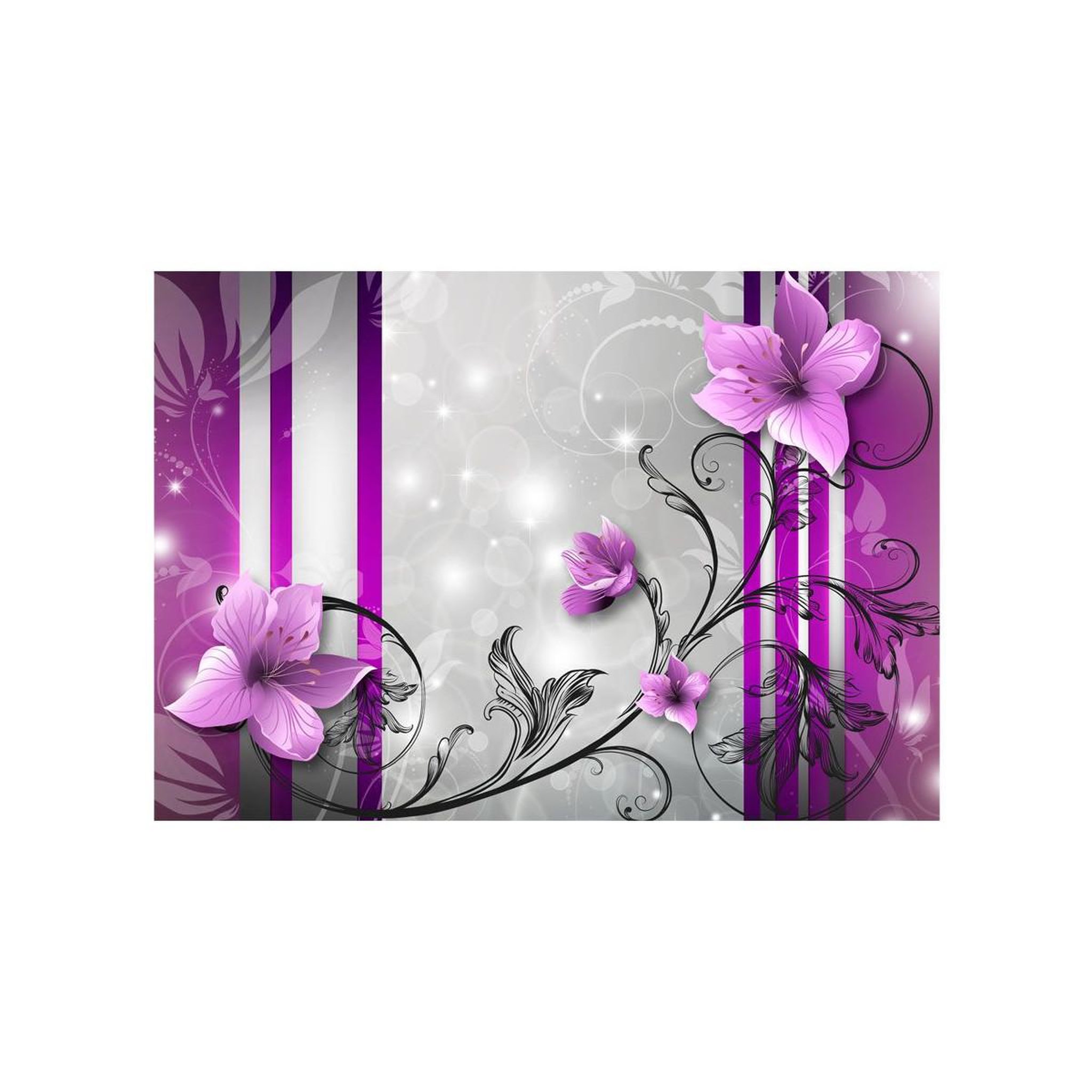 Voir la diapositive 2 : Paris Prix Papier peint  violet buds