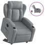 Voir la diapositive 2 : VIDAXL Fauteuil inclinable electrique gris clair tissu
