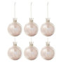 Voir la diapositive 1 : Paris Prix Lot de 6 Boules de Noël  Couronne  8cm Rose