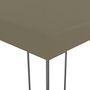 Voir la diapositive 5 : VIDAXL Chapiteau avec guirlande lumineuse a LED 3x3 m Taupe