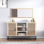 VIDAXL Buffet blanc 105x30x65 cm bois d ingénierie