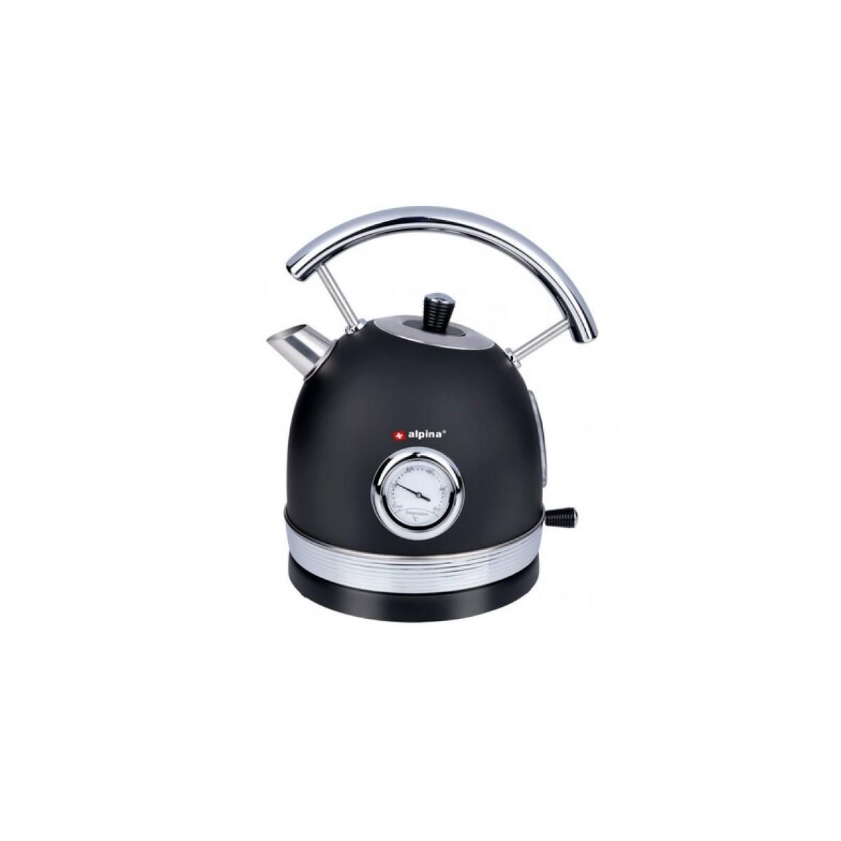 Alpina Bouilloire électrique 2200W 1.8 Litre base rotation 360° Thermostat ALPINA