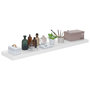 Voir la diapositive 3 : VIDAXL Etagere murale flottante 4pcs Blanc brillant 120x23,5x3,8cm MDF