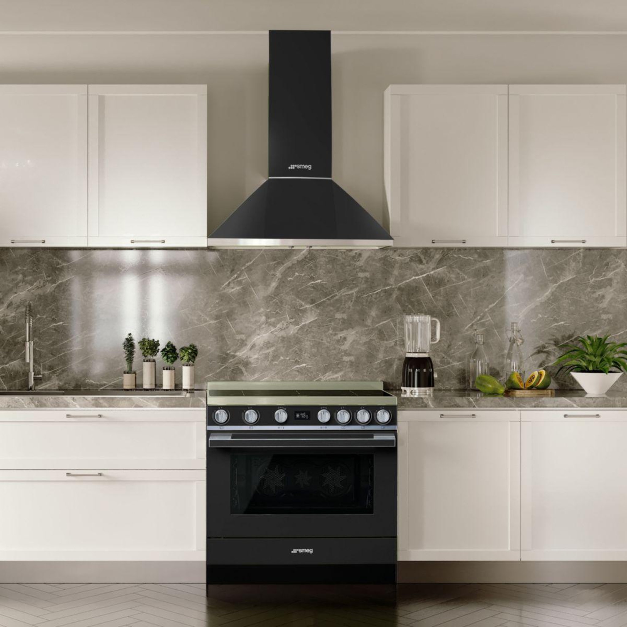 Voir la diapositive 4 : SMEG Piano de cuisson induction cpf9ipan