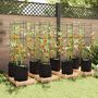 Voir la diapositive 3 : VIDAXL Cages a tomates avec sacs a plantes 8 pcs 154 cm acier et PP