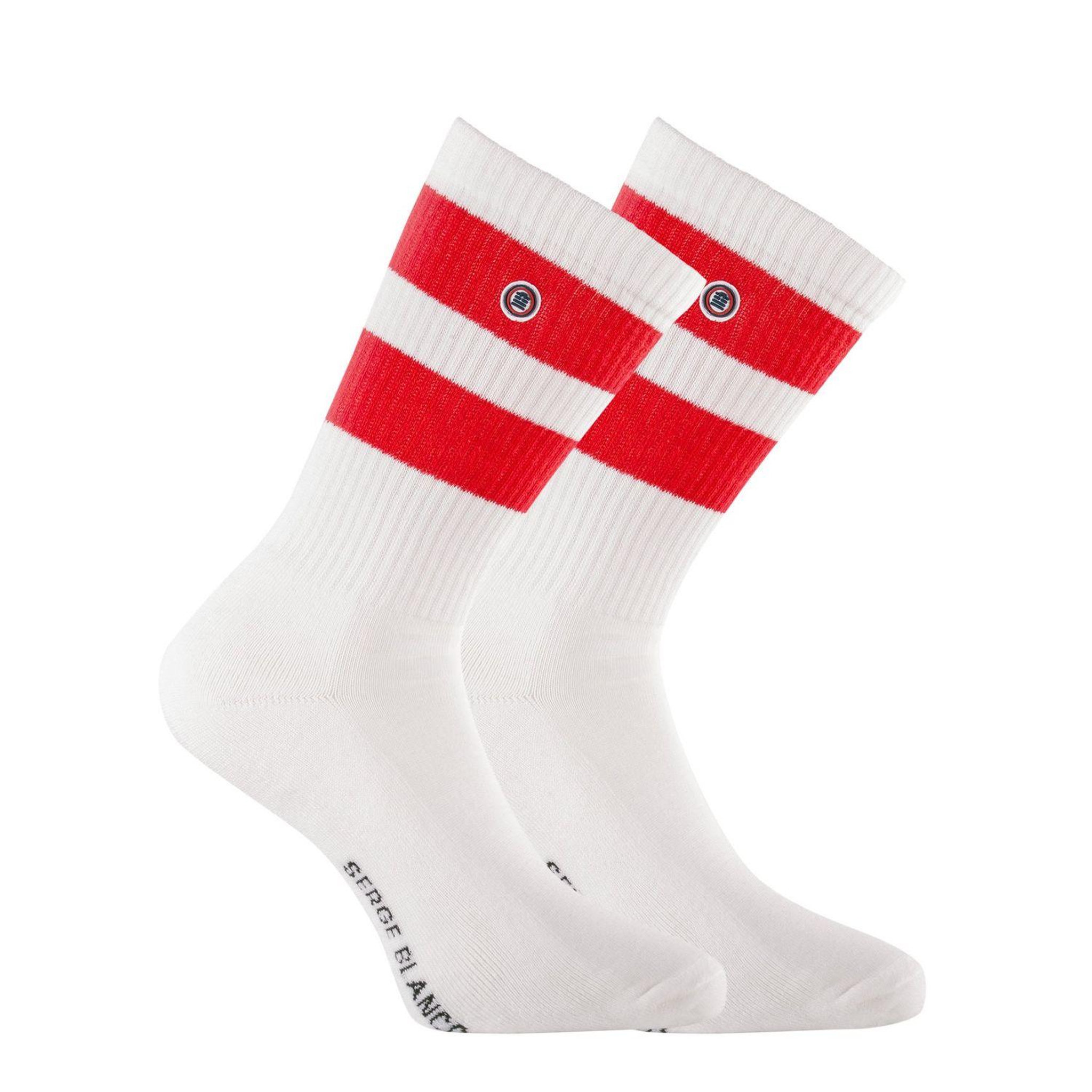 Voir la diapositive 3 : SERGE BLANCO Lot de 6 paires de tennis Serge Blanco