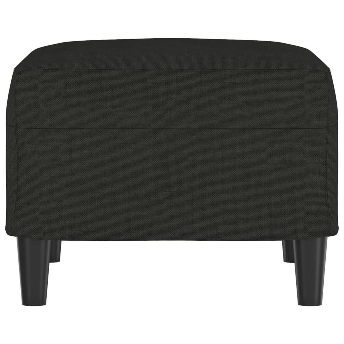 VIDAXL Repose-pied Noir 60x50x41 cm Tissu