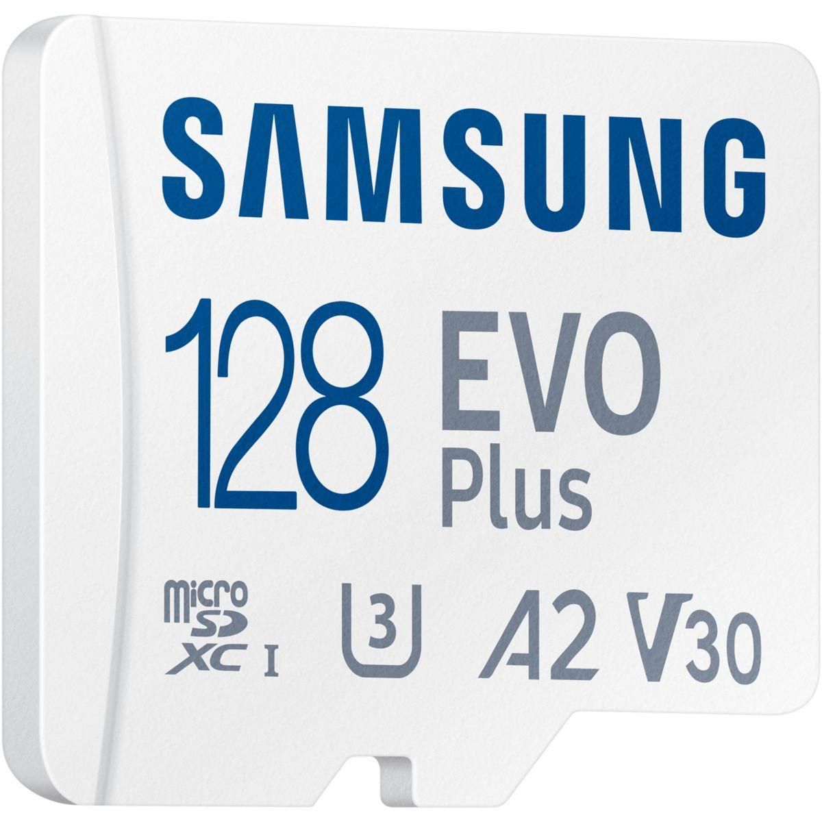 Samsung Carte Micro SD 128Go Evo plus avec adaptateur