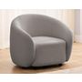 Voir la diapositive 4 : LISA DESIGN Flore - fauteuil en tissu bouclette