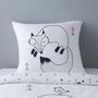Voir la diapositive 2 : Dourev Housse de couette 140x200 LE LOUP + 1 taie 100% coton