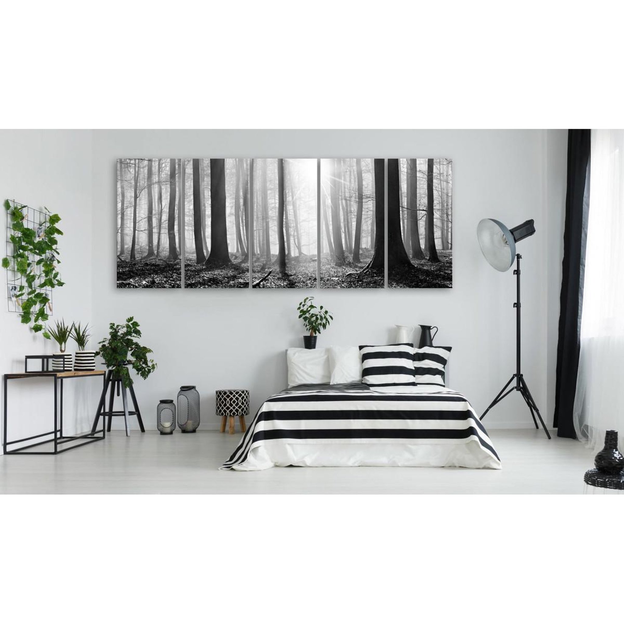 Voir la diapositive 2 : Paris Prix Tableau Imprimé  Monochrome Forest