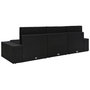 Voir la diapositive 4 : VIDAXL Canape sectionnel 3 places Resine tressee Noir