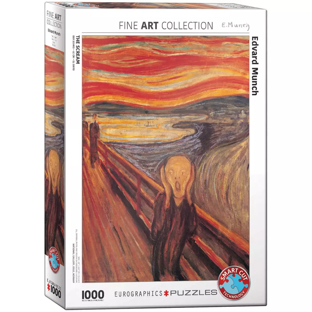 Eurographics Puzzle 1000 pièces : Le cri, Edvard Munch