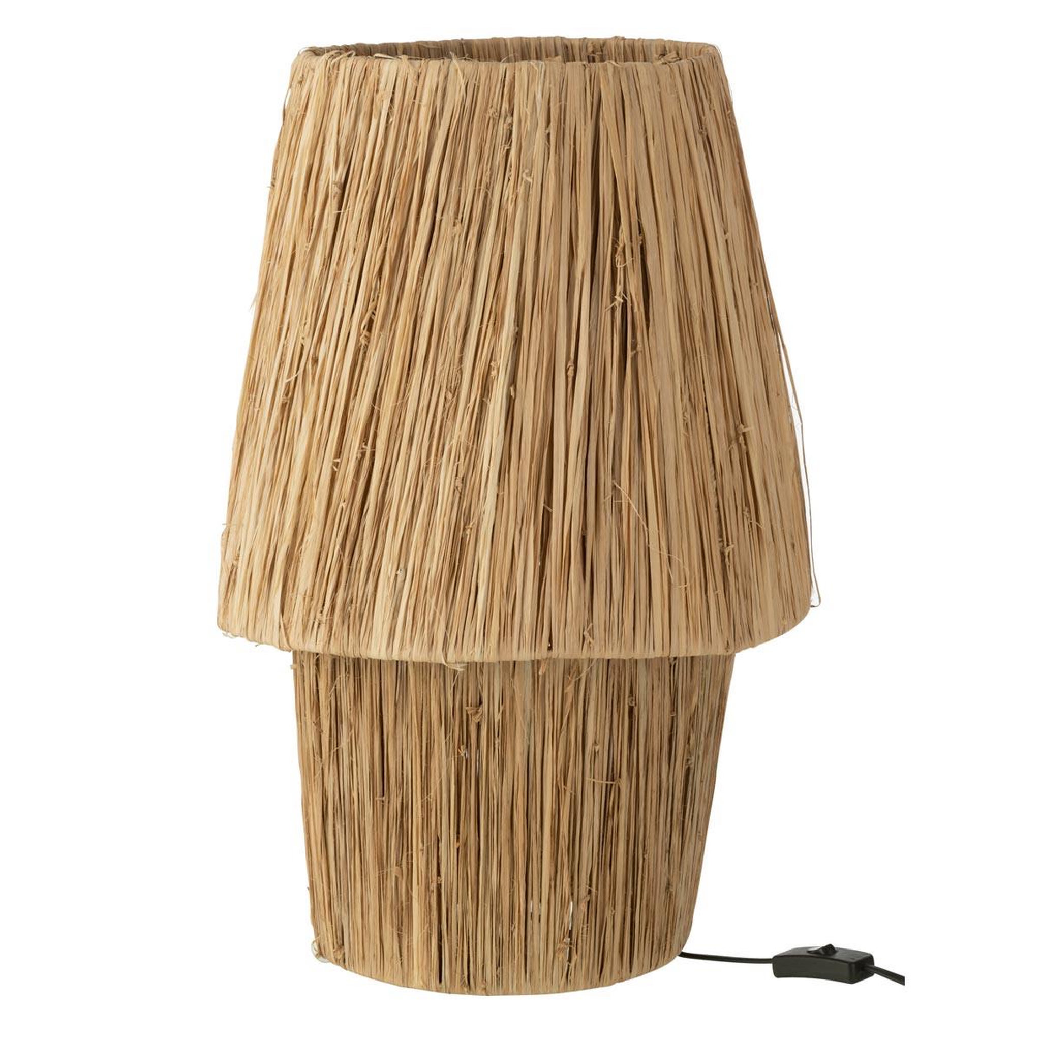J-LINE Lampe à poser en jonc de mer  sara  53cm naturel