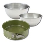 ZENKER Set pâtisserie avec moule à manqué à charnière 24 cm, 2 bols à mixer et spatule Zenker