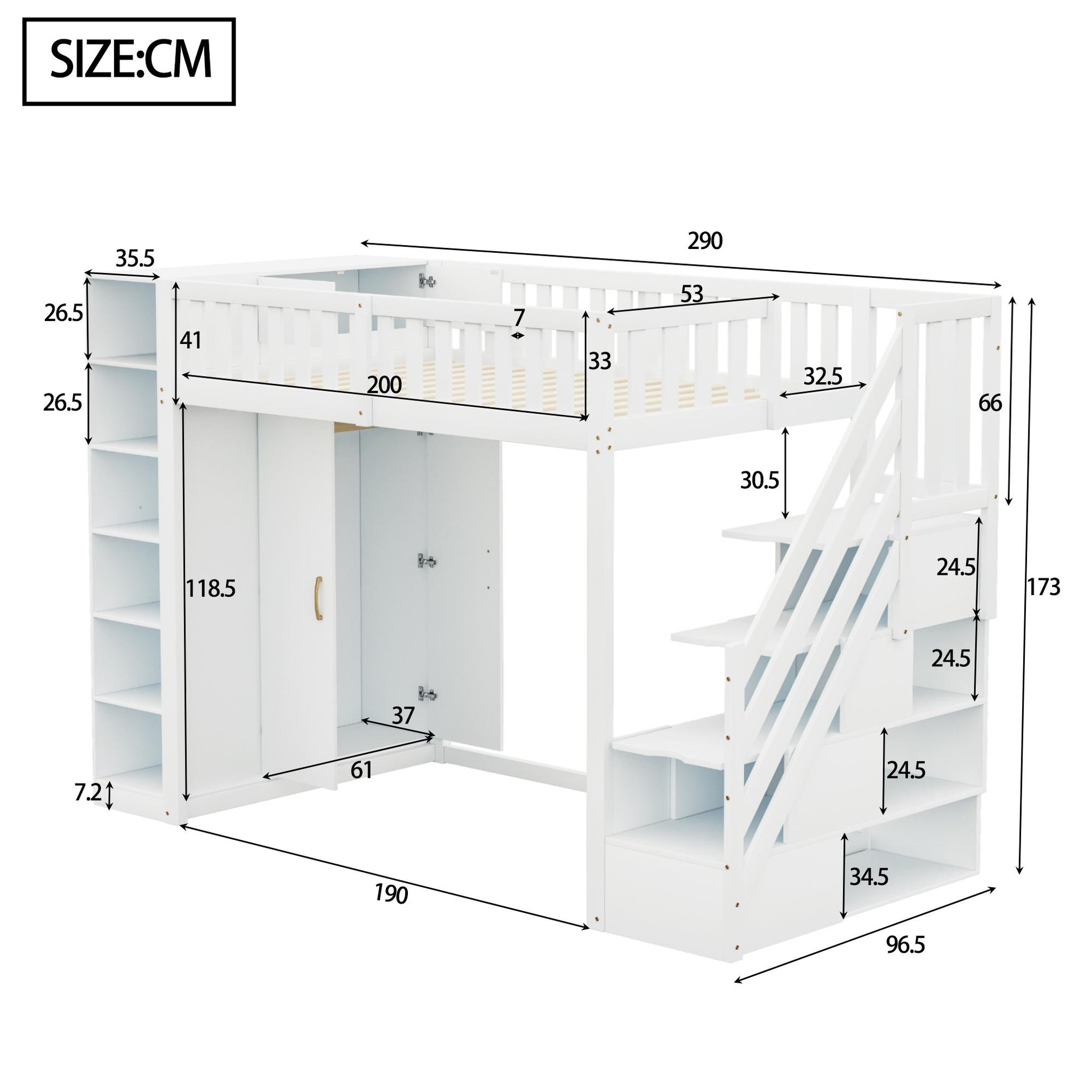 Voir la diapositive 3 : MERAX Lit mezzanine enfant