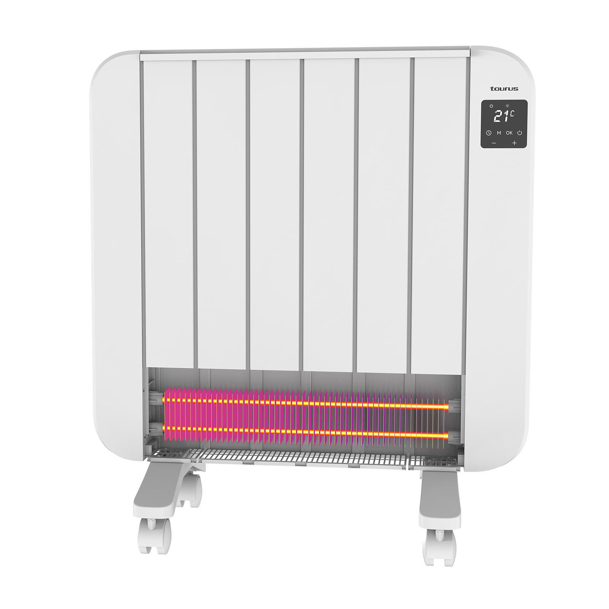 Voir la diapositive 3 : Taurus Radiateur électrique 1500w blanc - persia 1500