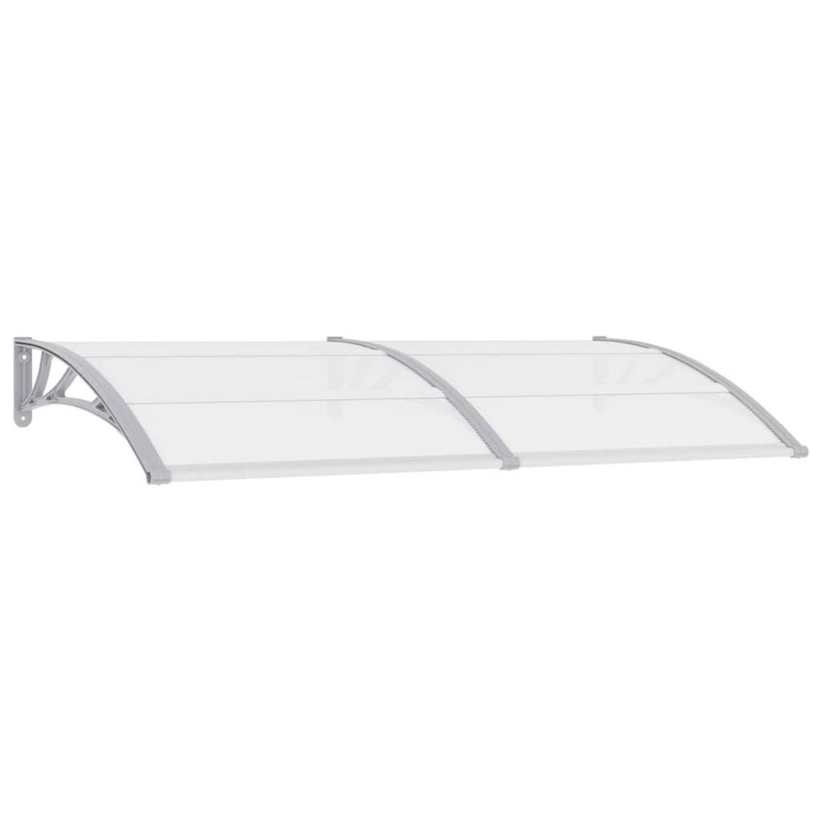 VIDAXL Auvent de porte Gris 200x100 cm Polycarbonate