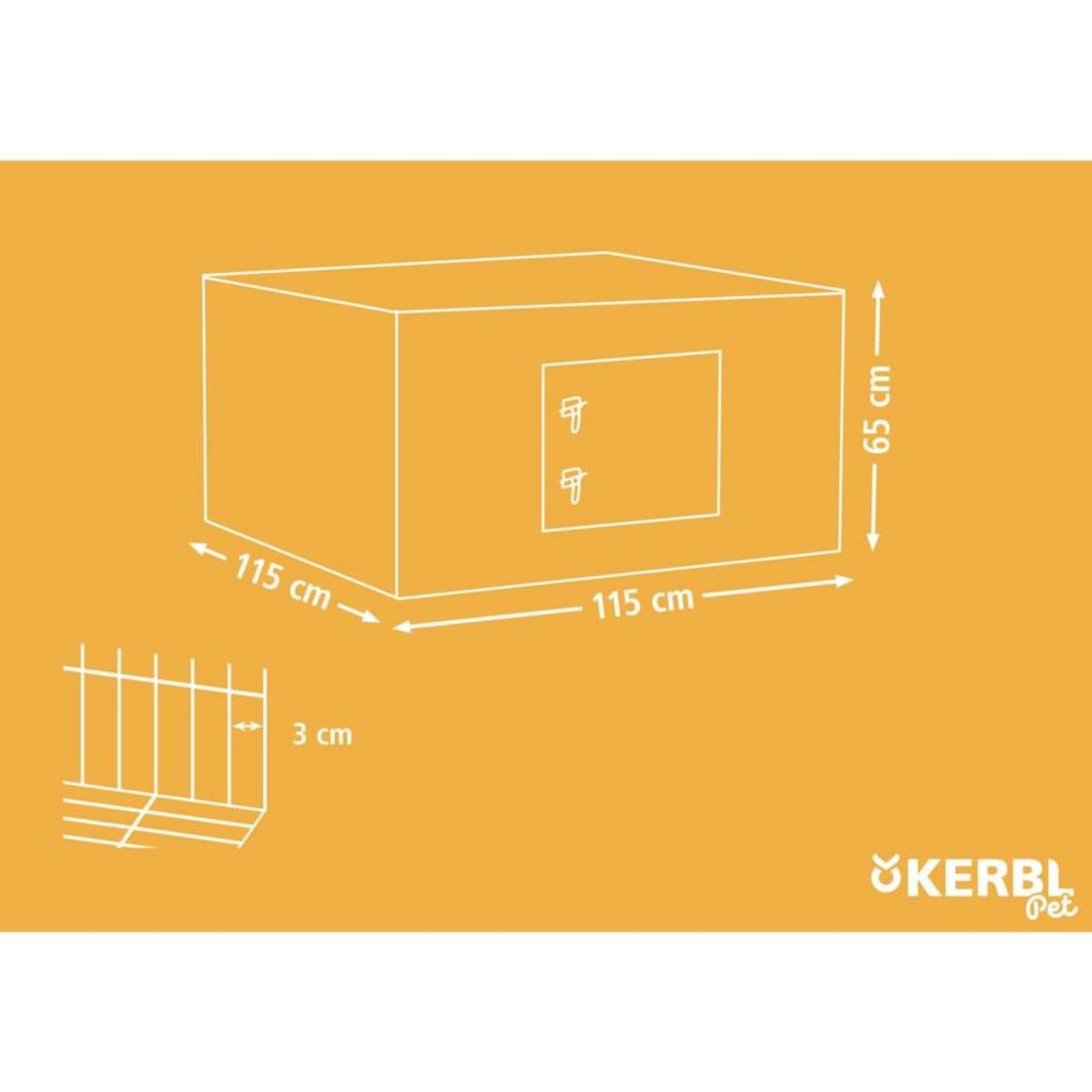 KERBL Kerbl Enclos exterieur pour petits animaux avec barriere de fuite