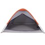 Voir la diapositive 5 : VIDAXL Tente de camping a dome 2 personnes gris et orange impermeable