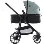 Asalvo Poussette Dubaï II en Vert Olive - Confort et Sécurité pour Bébé