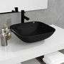 Voir la diapositive 1 : VIDAXL Lavabo Verre 42x42x14 cm Noir