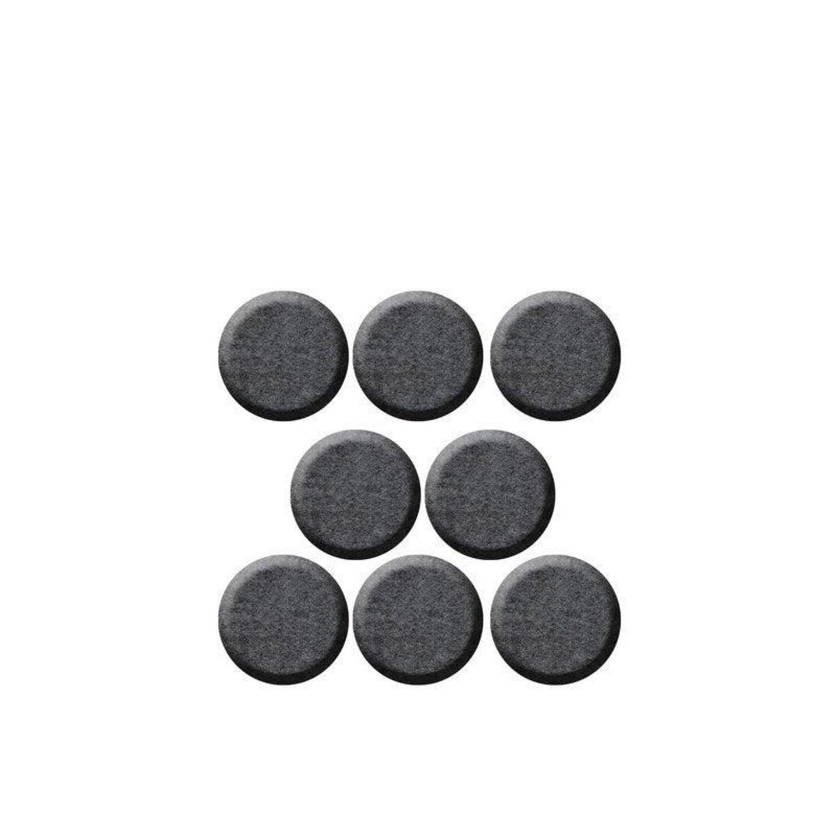 CENTRALE BRICO Lot de 8 patins feutre adhésif, SCOTCH, diam. 25 mm, gris