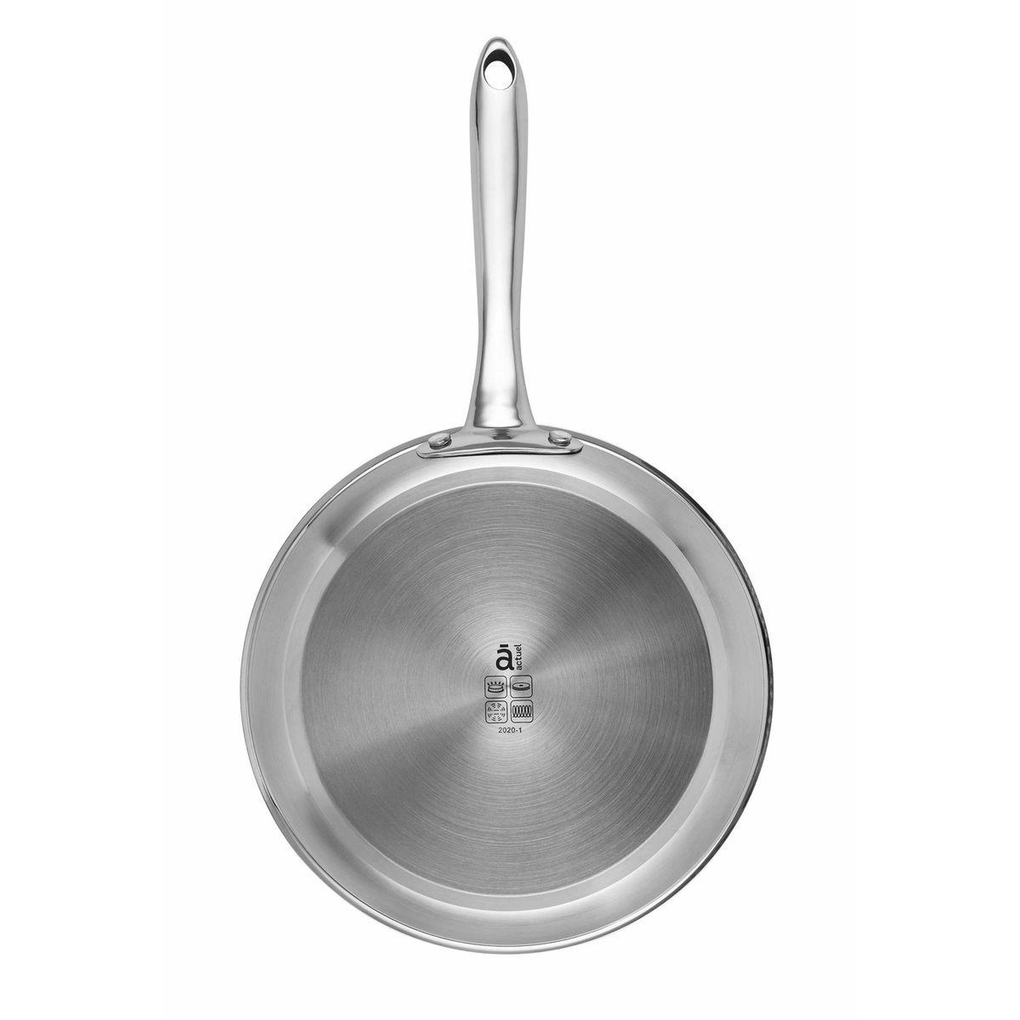 Voir la diapositive 2 : ACTUEL Poêle induction inox 28 cm 