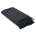 Paris Prix Jeté de Canapé  Gaufré  170x250cm Gris Anthracite