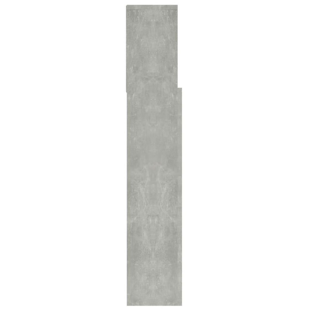 VIDAXL Armoire de tete de lit Gris beton 100x19x103,5 cm